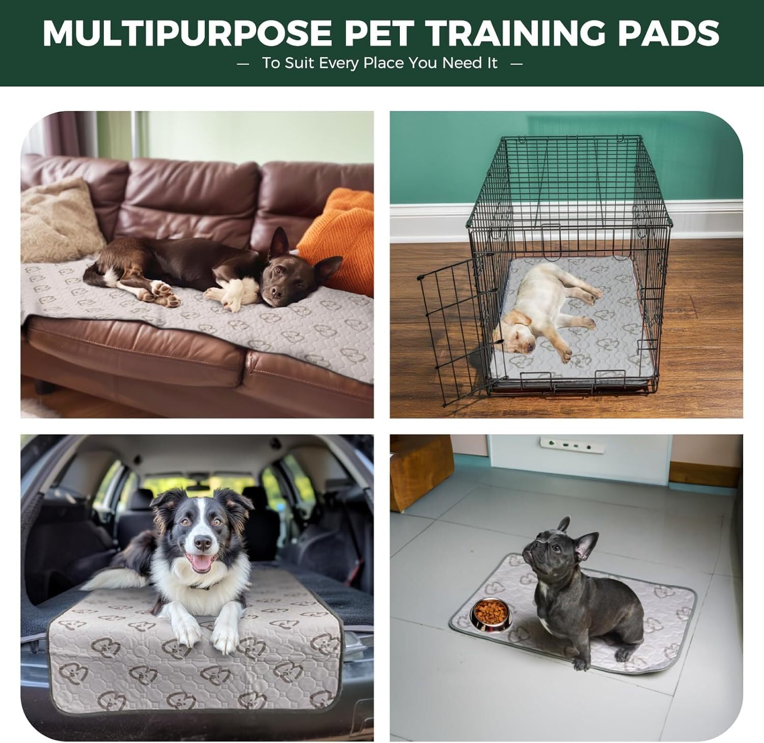 FXW durable training pad is machine washable for easy care