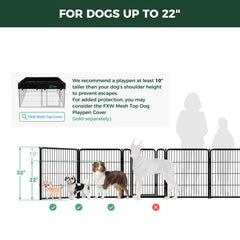 FXW Homeplus Unleashed side view highlights expandable panels for growing dogs.
