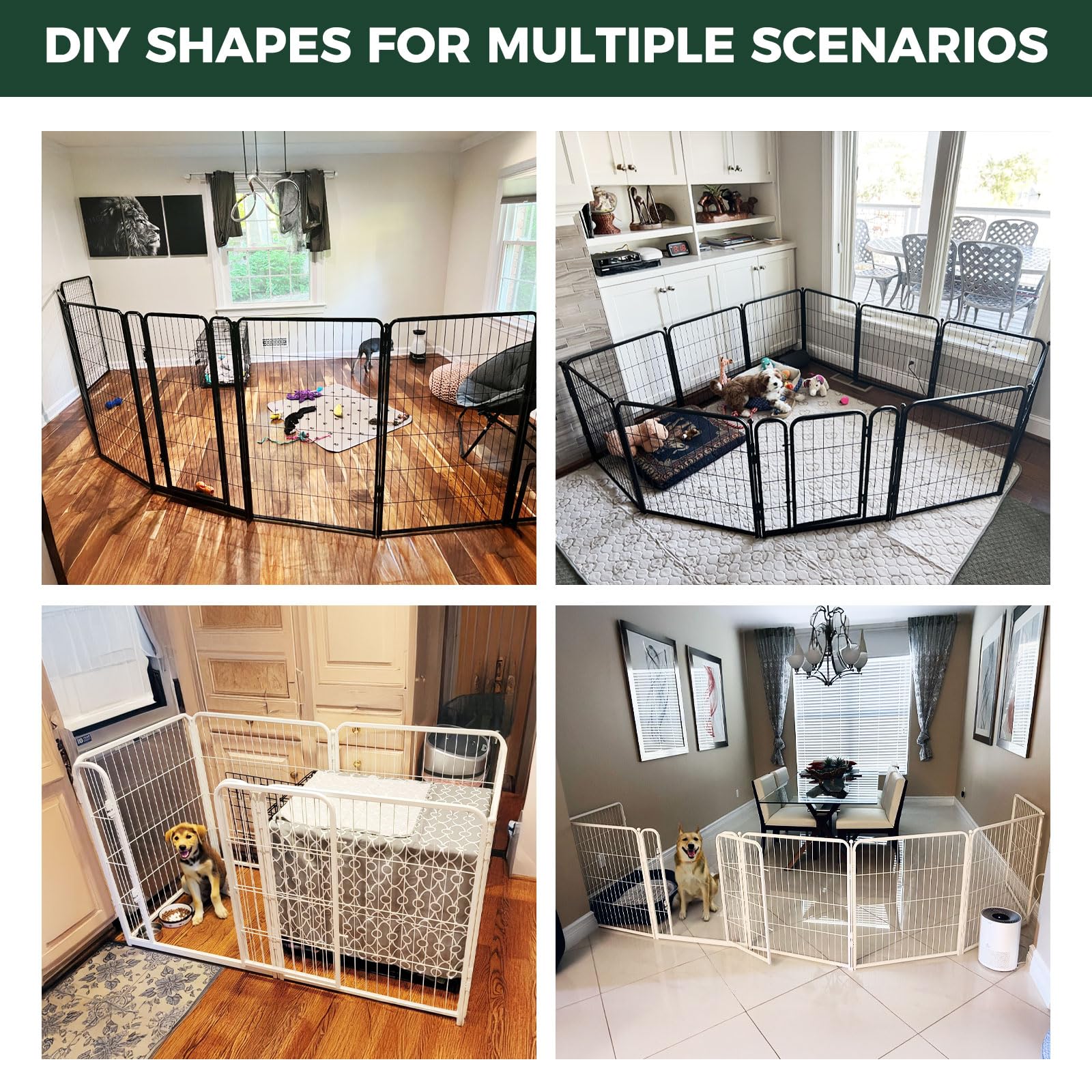 FXW Homeplus Unleashed Playpen features no sharp edges for safer play.