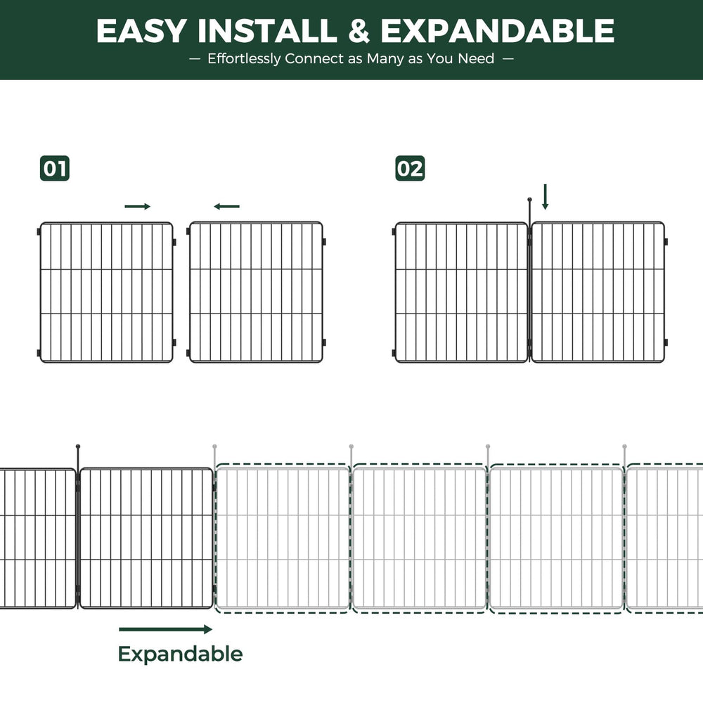 FXW MiniPaws 32-inch height playpen shown in a compact setting.