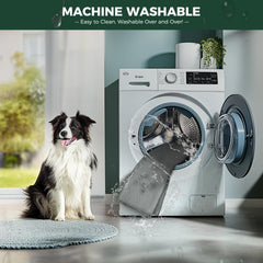 Eco-friendly reusable dog mat reduces waste over time