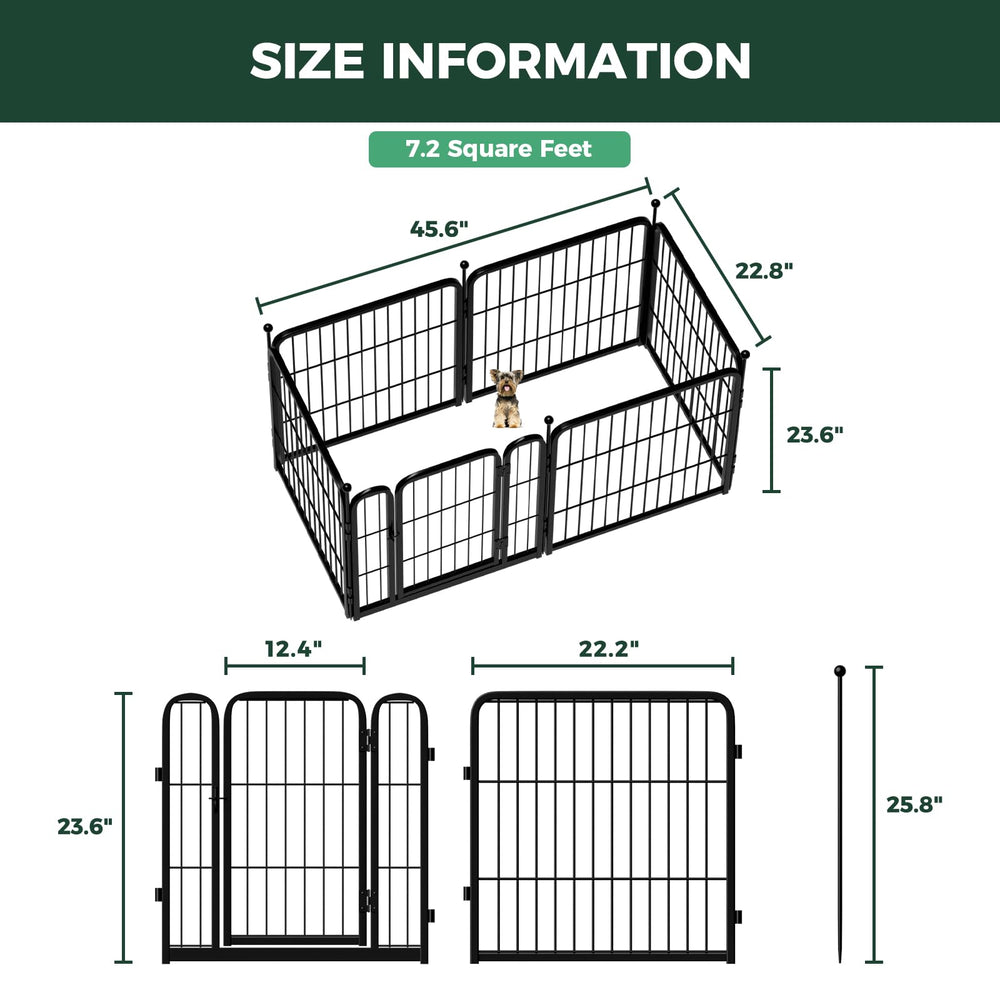 FXW Rollick dog enclosure for indoor outdoor use with pads
