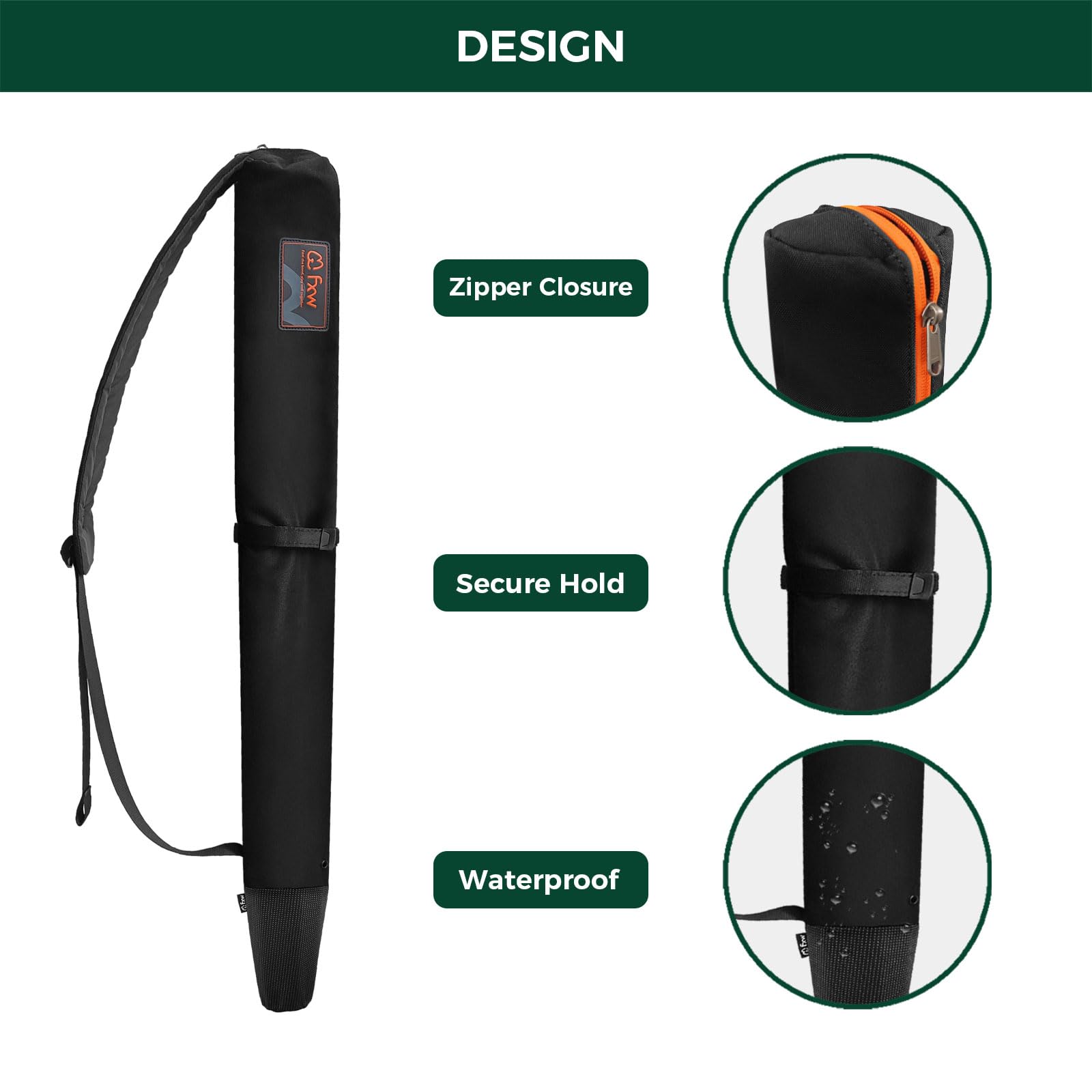 Thickened bottom on the FXW stake bag resists punctures from stake ends