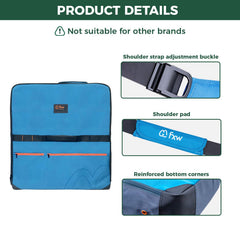 FXW storage bag with widened shoulder strap for easier carrying