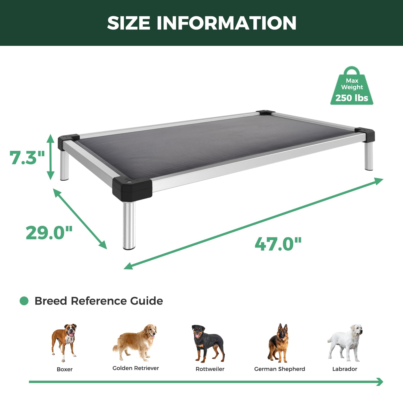 FXW TitanNest gray large dog bed suitable for indoor and outdoor use.