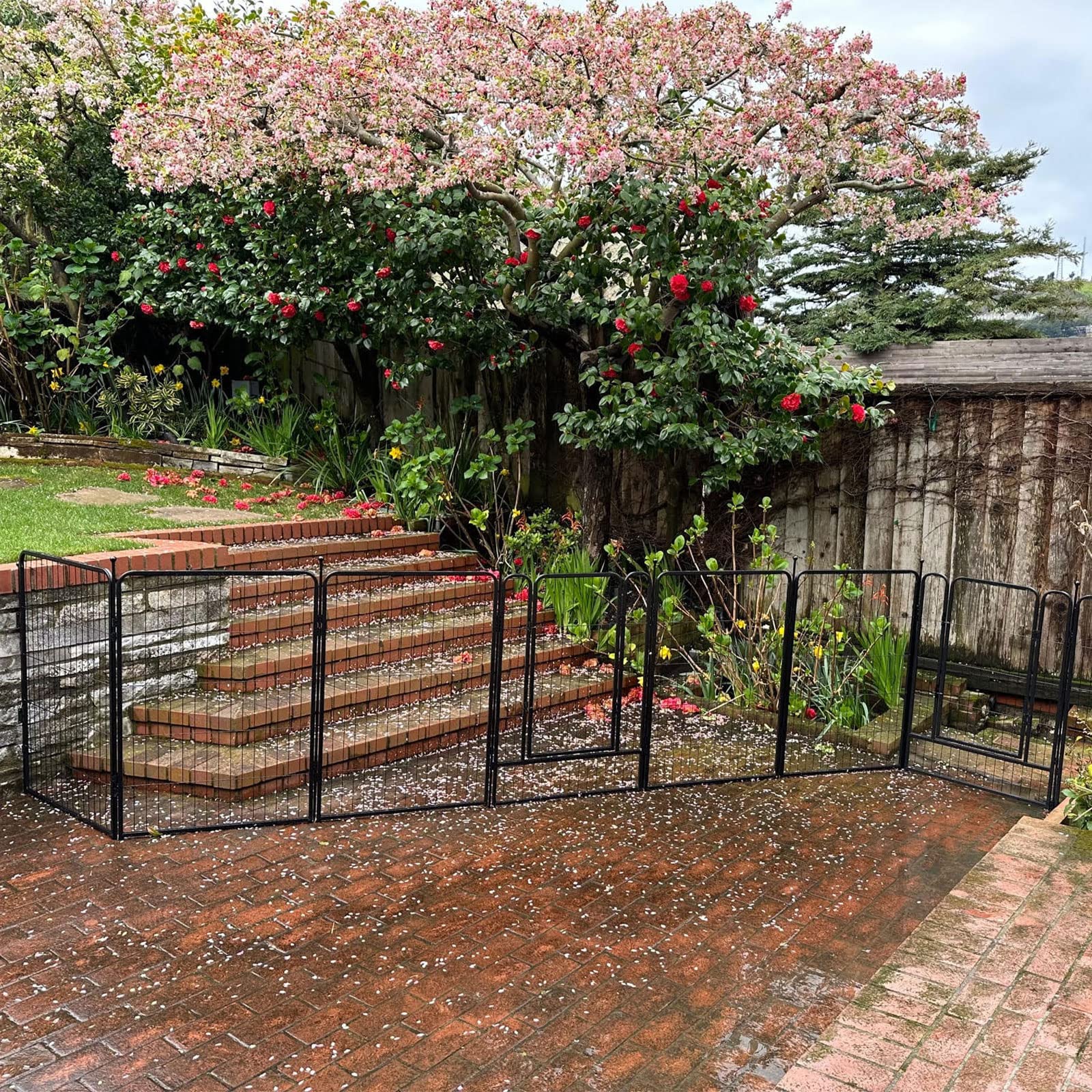 FXW wall-fence connection enhances safety and prevents escapes.