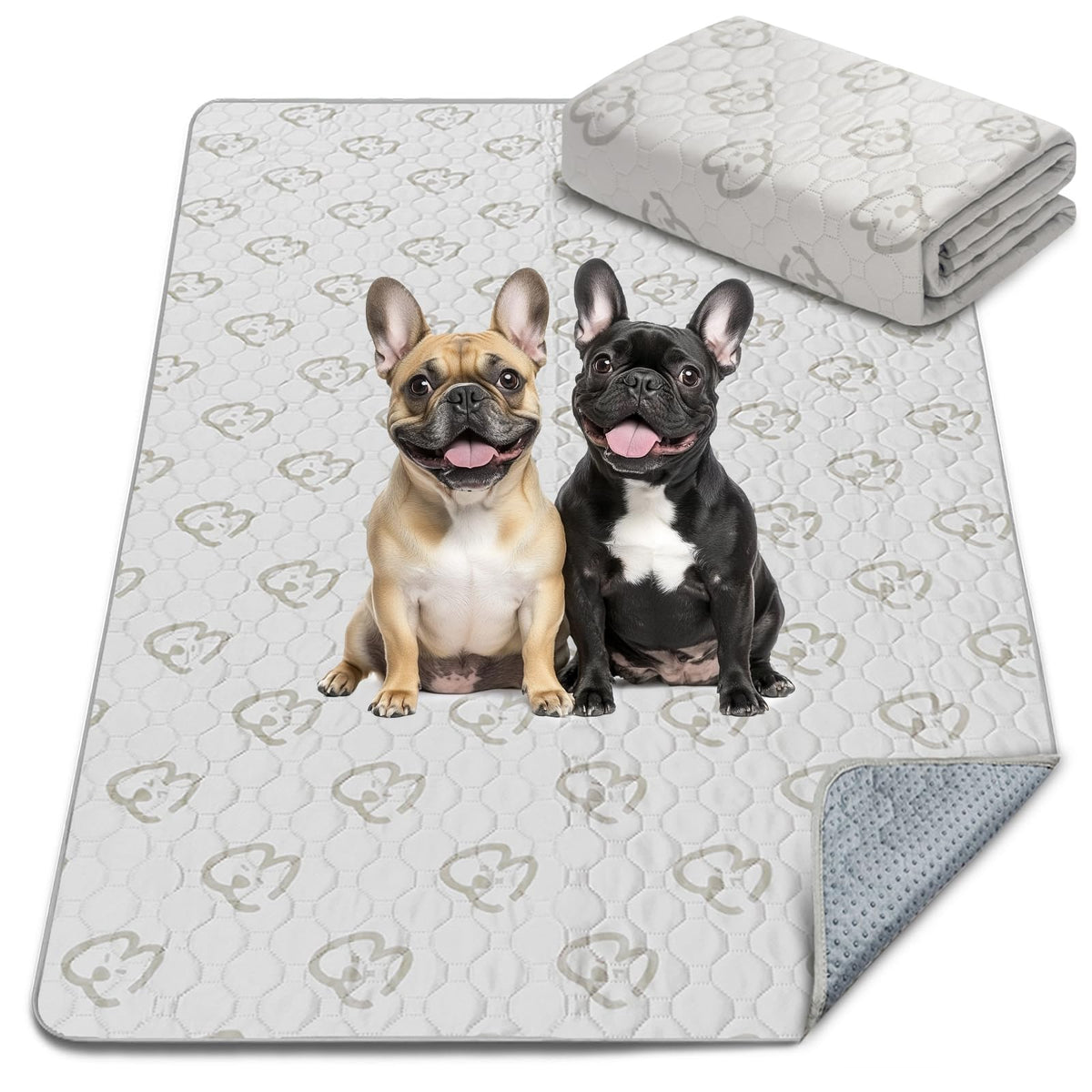 FXW washable dog pad with absorbent layer keeps playpen dry and tidy.
