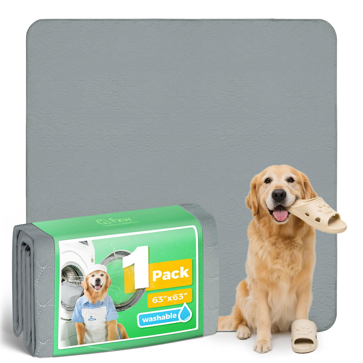 FXW washable pee pad with absorbent layer keeps playpen dry