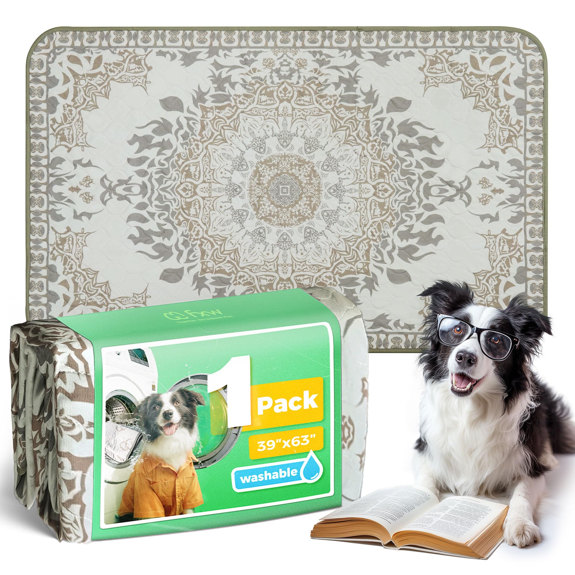 FXW washable pee pad in dog playpen setup keeps the space dry and clean