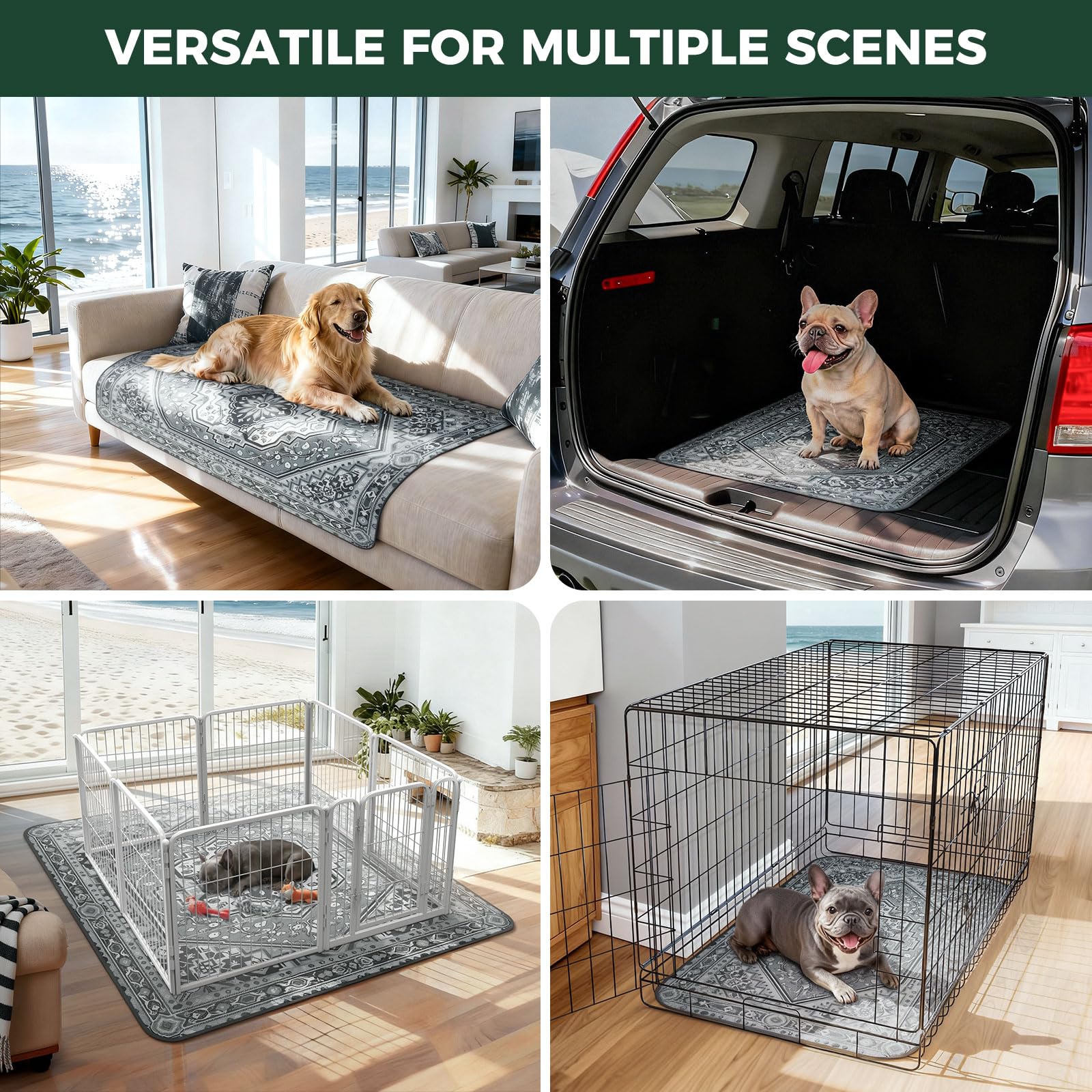 FXW washable dog pad provides a soft surface for restful breaks