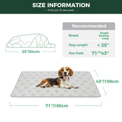 FXW pee pad shows waterproof shield to prevent leaks.