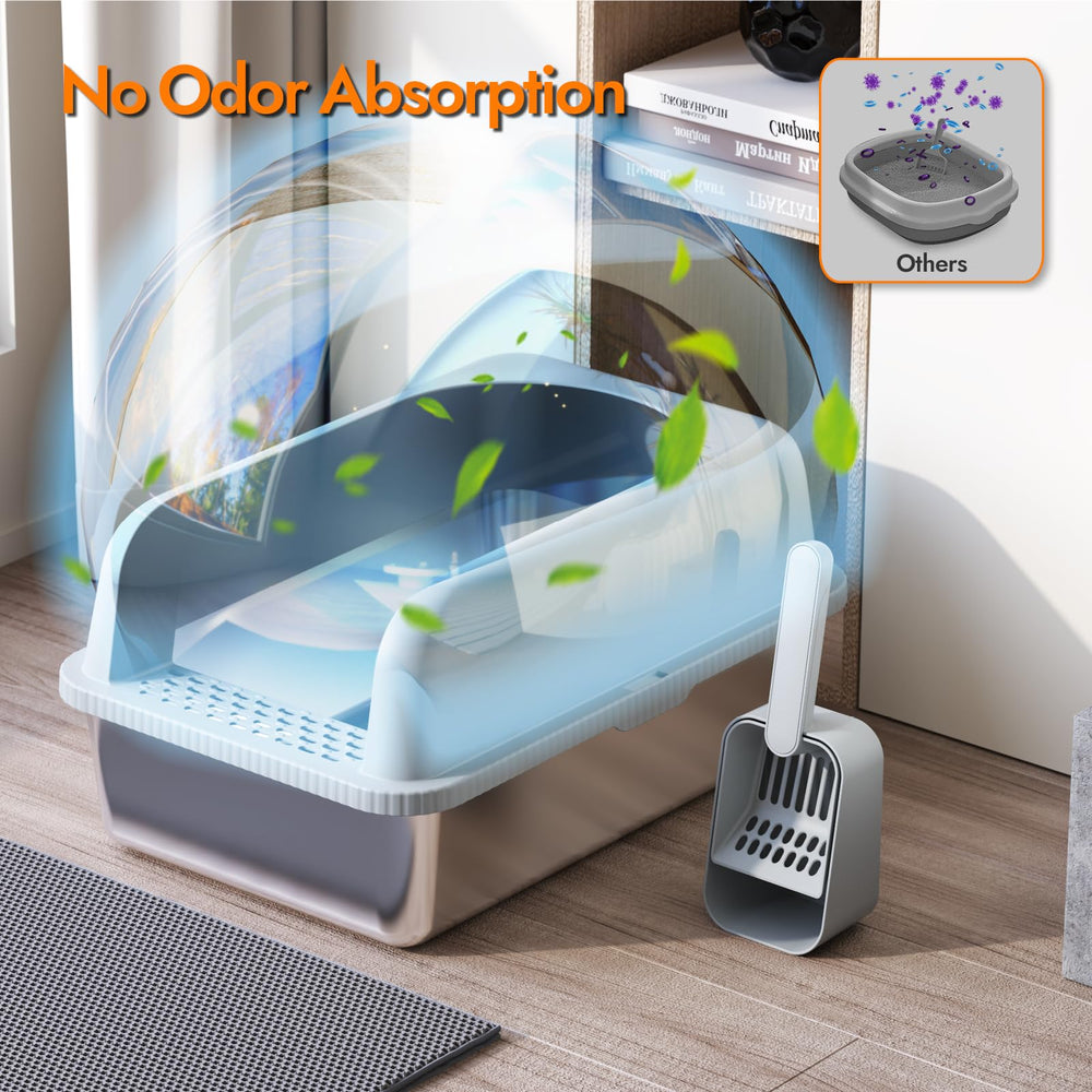 FYLICA custom litter scoop and dual-layer mat add convenience.