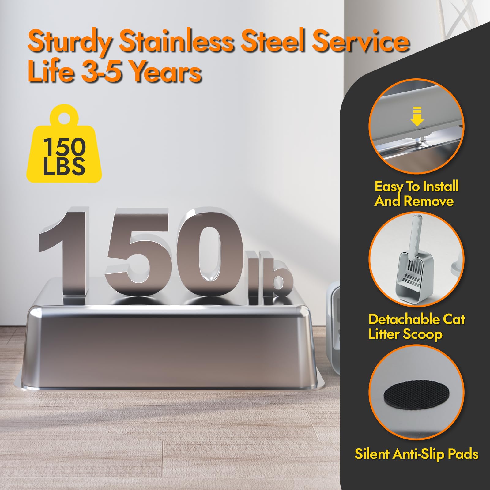 FYLICA open-top scoop design enabling easy scooping and maintenance.