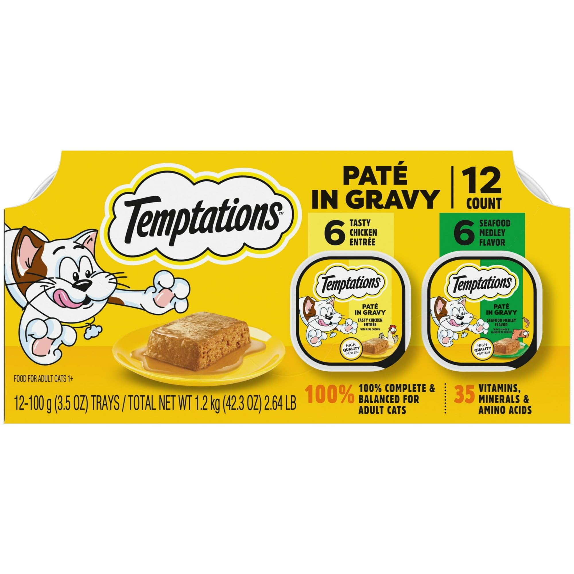 FYNORI in gravy wet cat food tray with chicken and salmon for appealing, protein-rich meals.