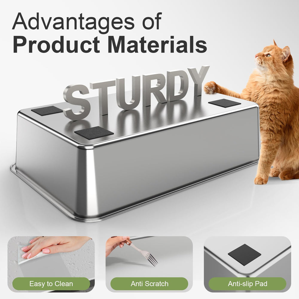 FZGhome stainless steel surface is easy to rinse and sanitize.