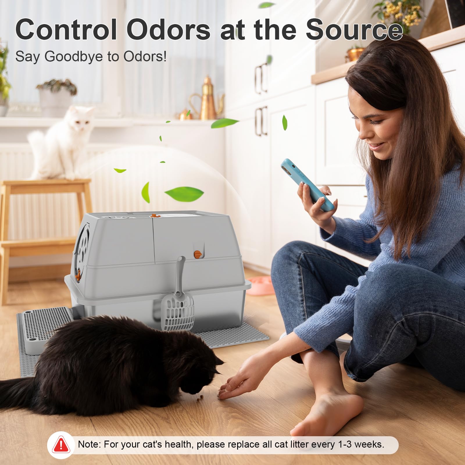 FZGhome foot pedal aids hands-free scooping and mat cleaning