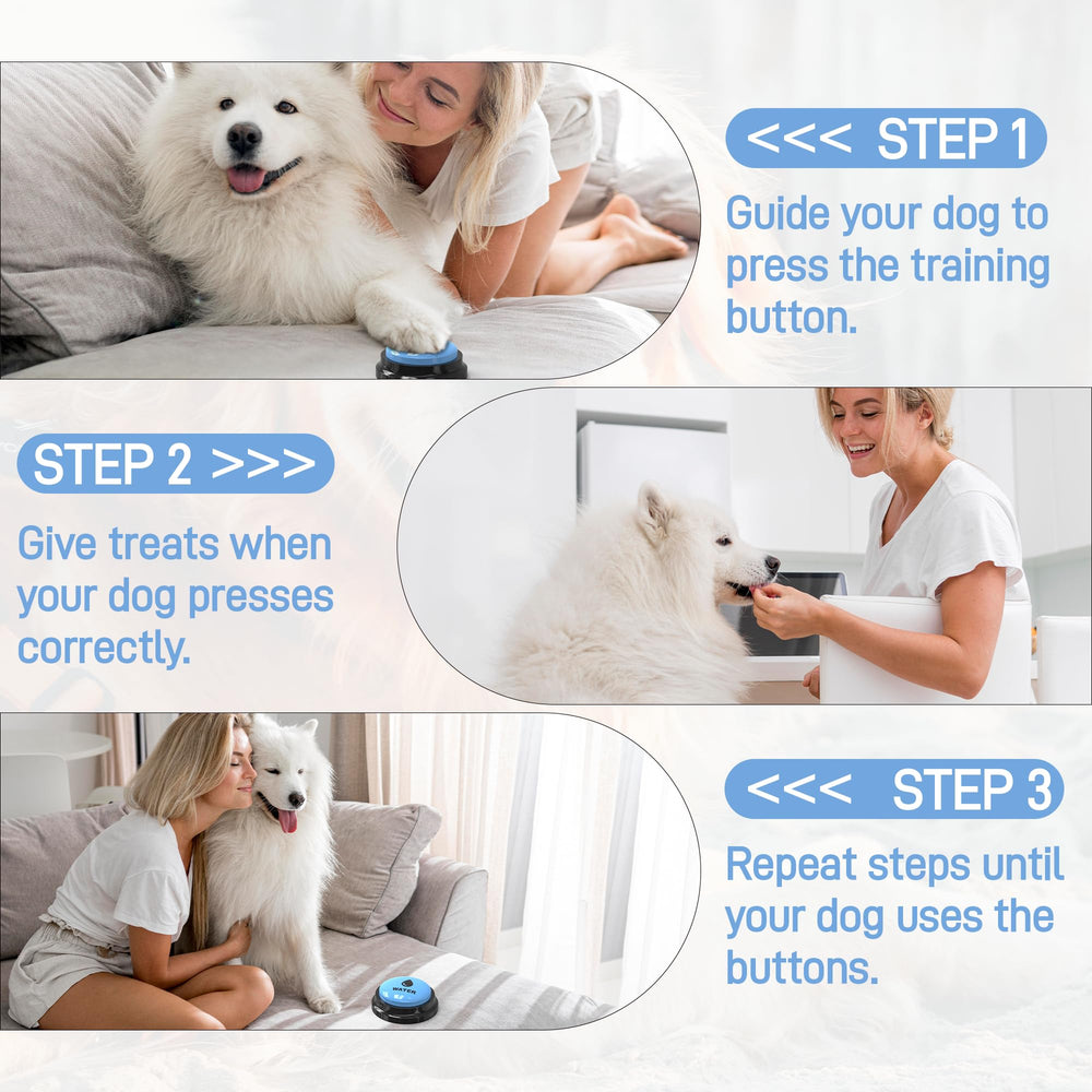 Fzixvow Dog Buttons Talk with recording feature for customizing phrases.