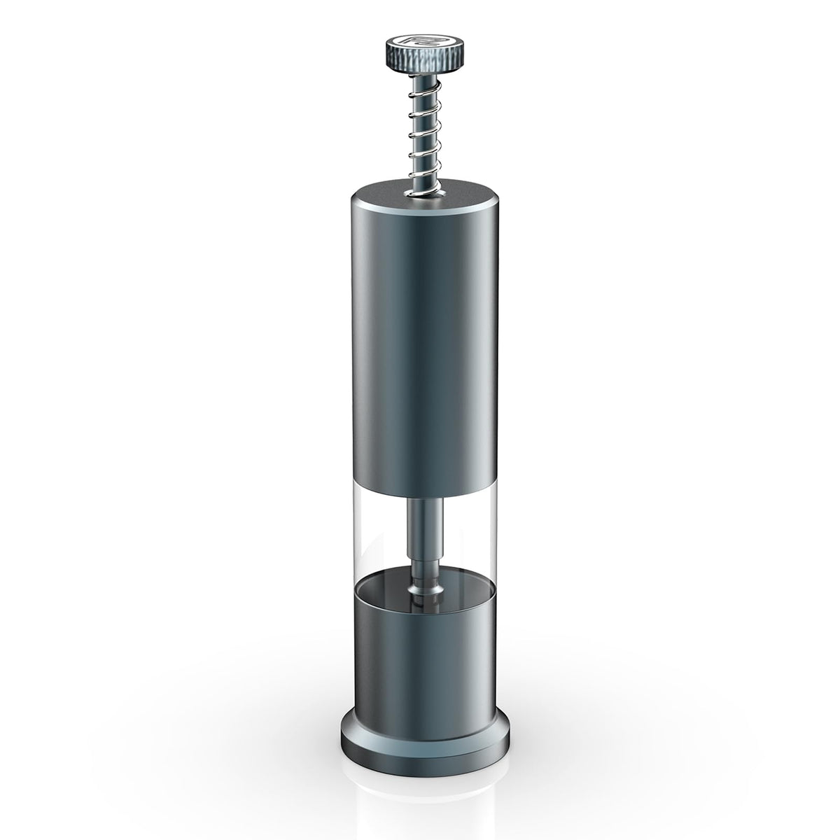 FZONE Aquarium Fish Feeder shows press-to-feed action for precise feeding.