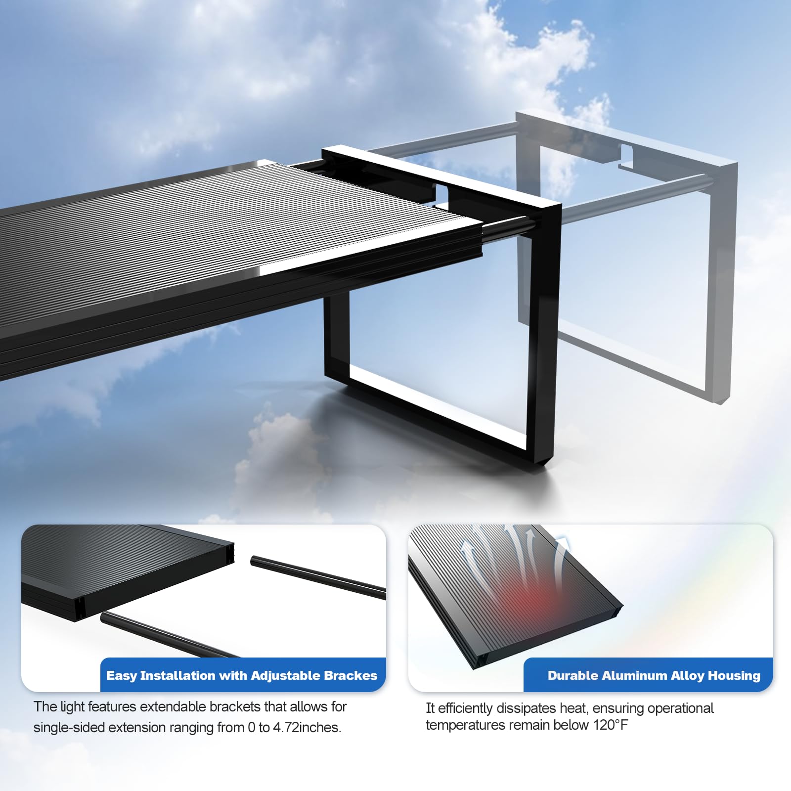 FZONE aluminum housing for efficient heat dissipation and durability.