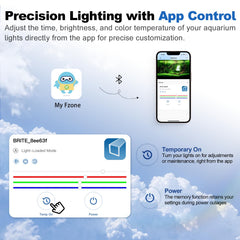 FZONE app control interface enables precise tuning of brightness and color