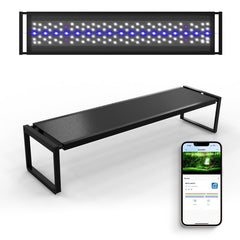 FZONE aquarium light full-spectrum over planted tank for growth and color