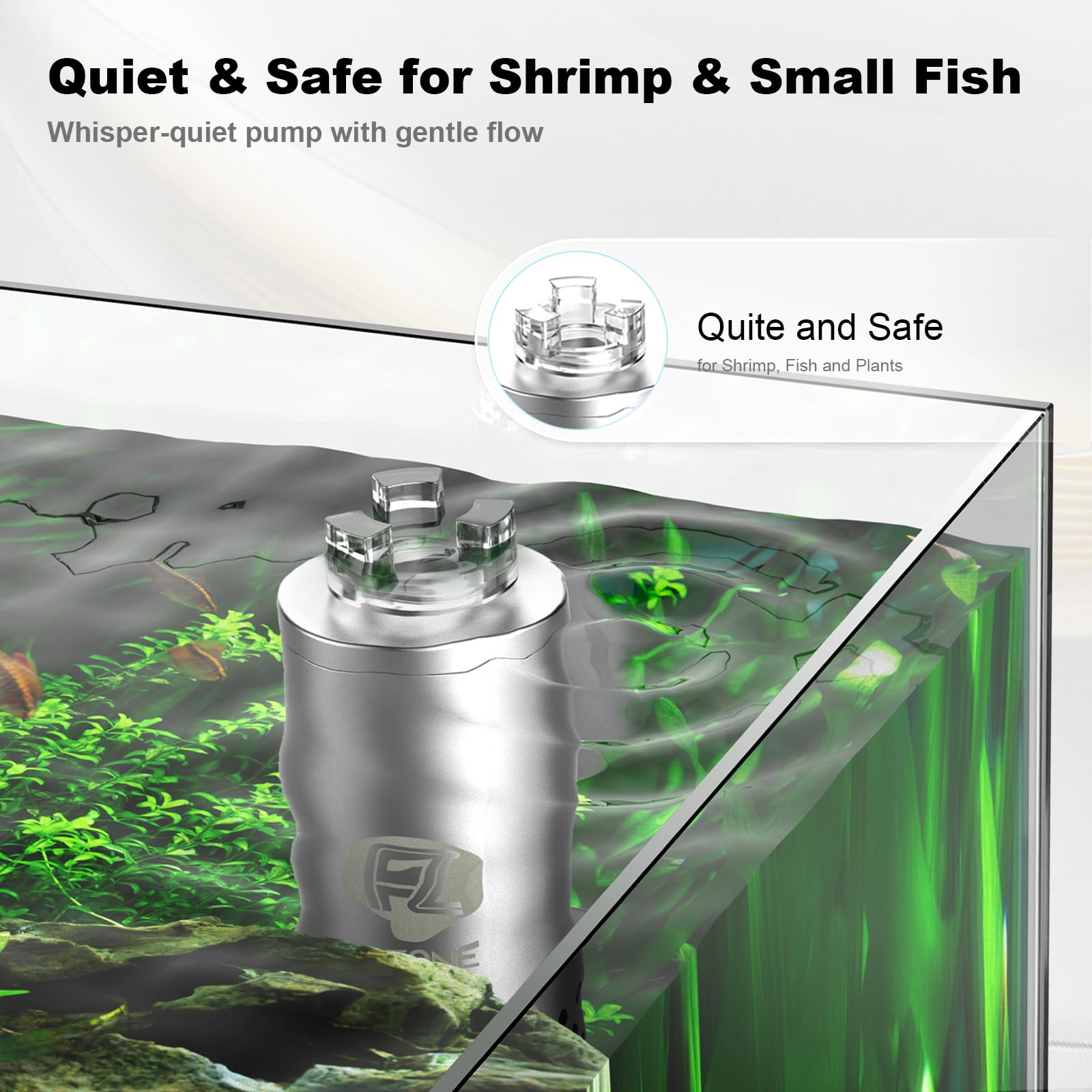 FZONE unit features durable stainless steel body for nano tanks