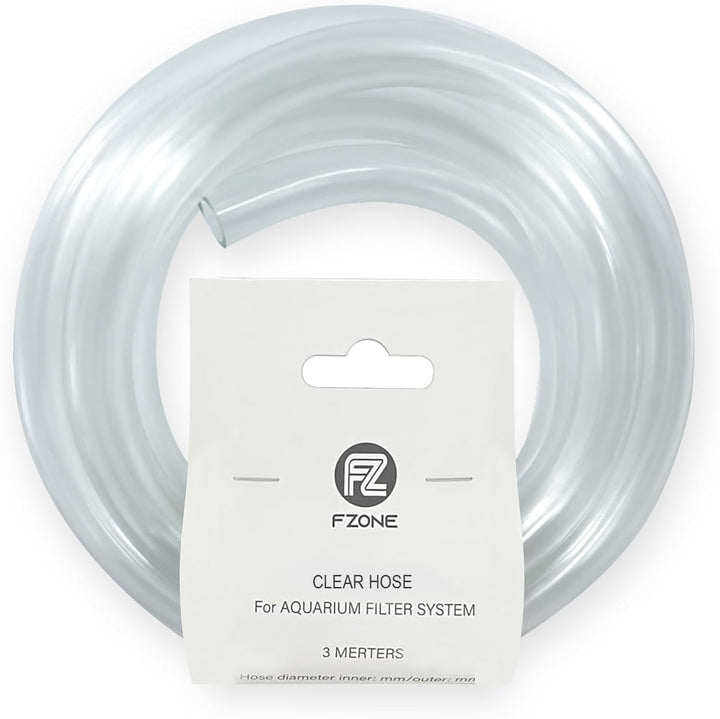 FZONE aquarium tubing, 3m clear, 5/8 in ID, for smooth filter flow