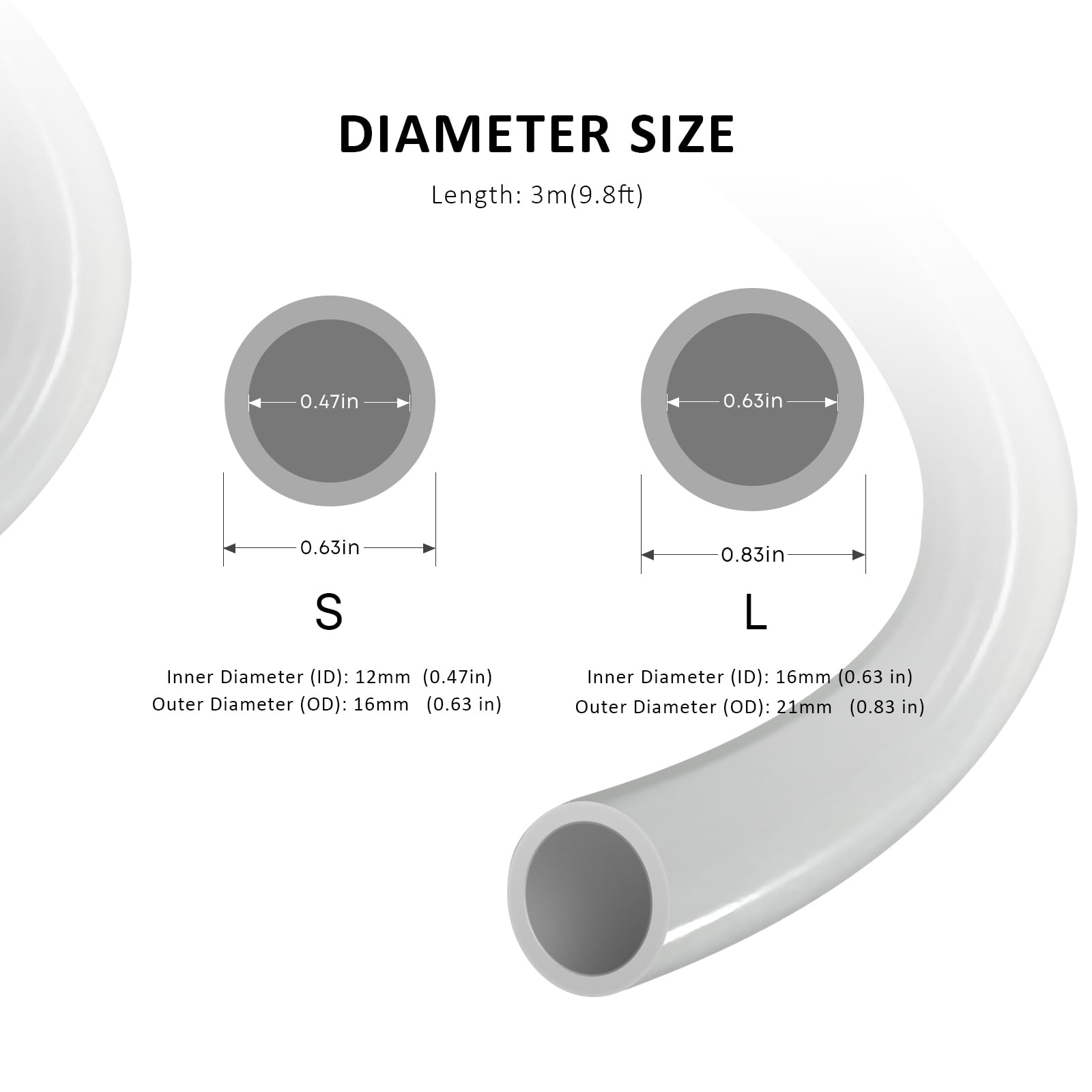 Kink-resistant PU tubing from FZONE supports reliable aquarium connections