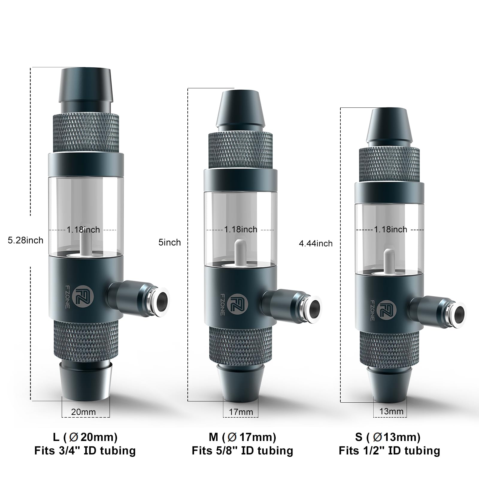 FZONE CO2 Diffuser external design shown mounted on filter outlet.