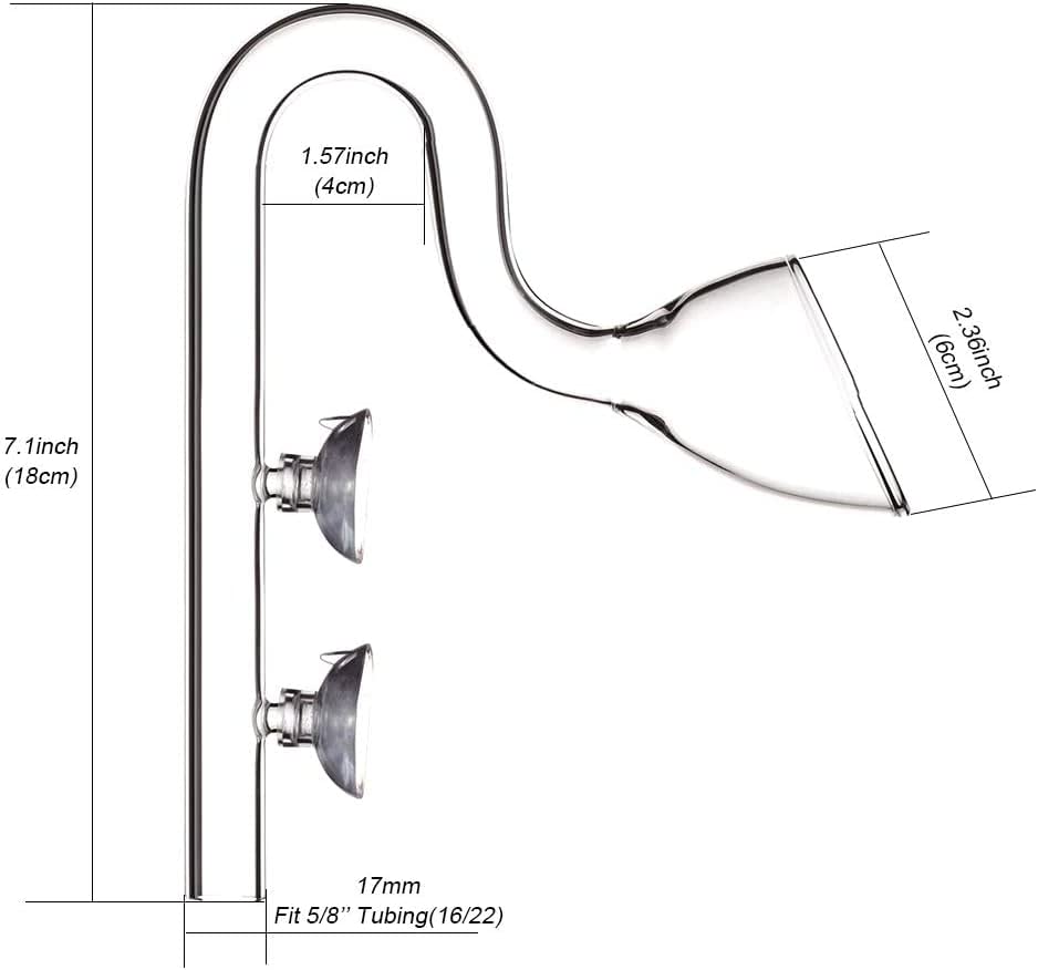 FZONE lily pipe with suction cups securing airflow