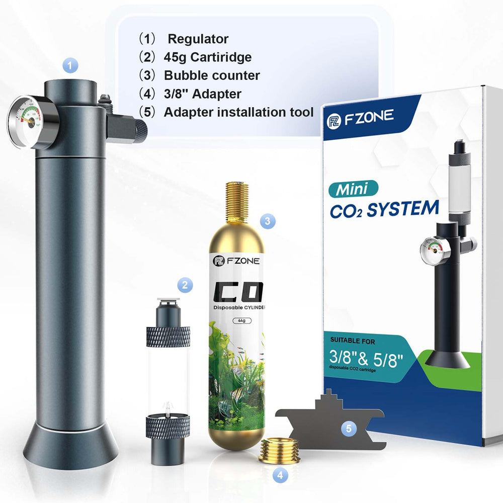 FZONE aluminum regulator with safety seals for leak-free operation