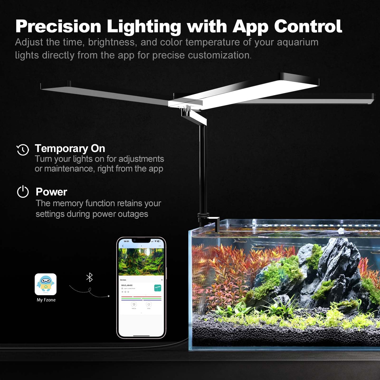 FZONE Solo Series dimming control enables flexible day-night cycles.