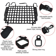 G dog barrier safety mesh design preserves driver visibility while restraining pets
