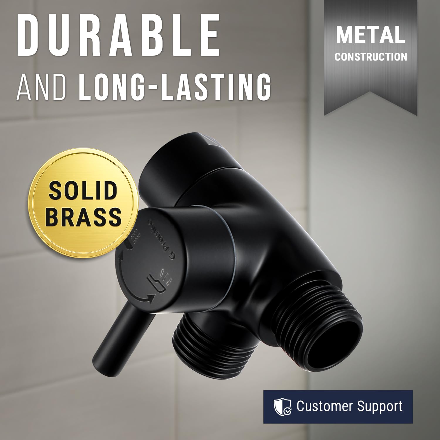 G-Promise dog shower sprayer attachment in use highlights one-handed operation