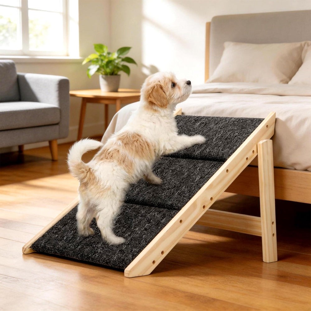 Gabieusn dog ramp 2in1 design; versatile access for sofa, bed, car