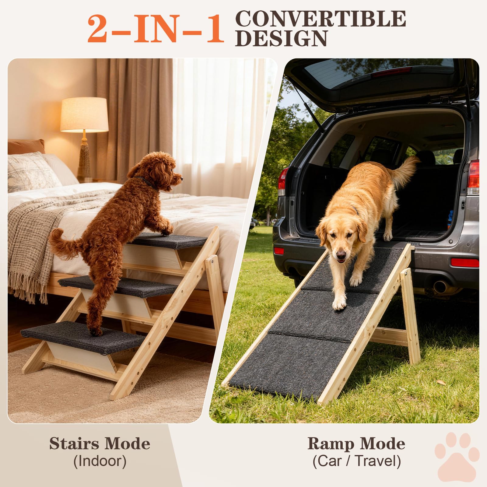 Gabieusn dog-steps-non-slip-treads; high friction for safe climbs