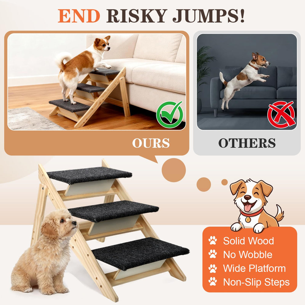 Gabieusn senior dog friendly access; gentle climb for older pets