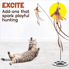 GADGETSOLOGY floor base cat toy for stable solo play sessions.