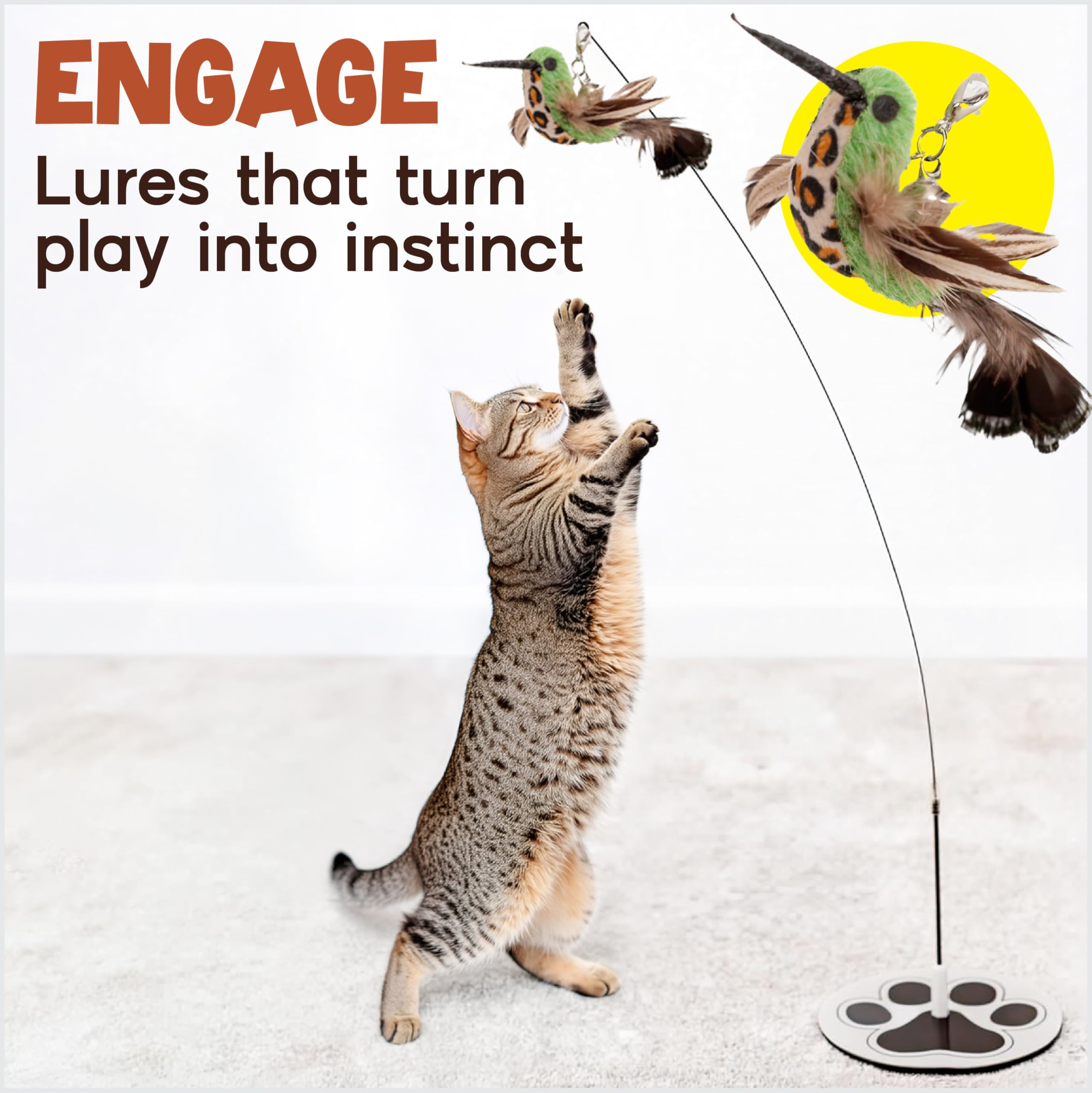 GADGETSOLOGY heavy-duty wand toy designed for active indoor cats.