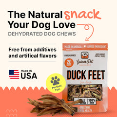 Crunchy Gaines duck feet for dogs ideal for training rewards