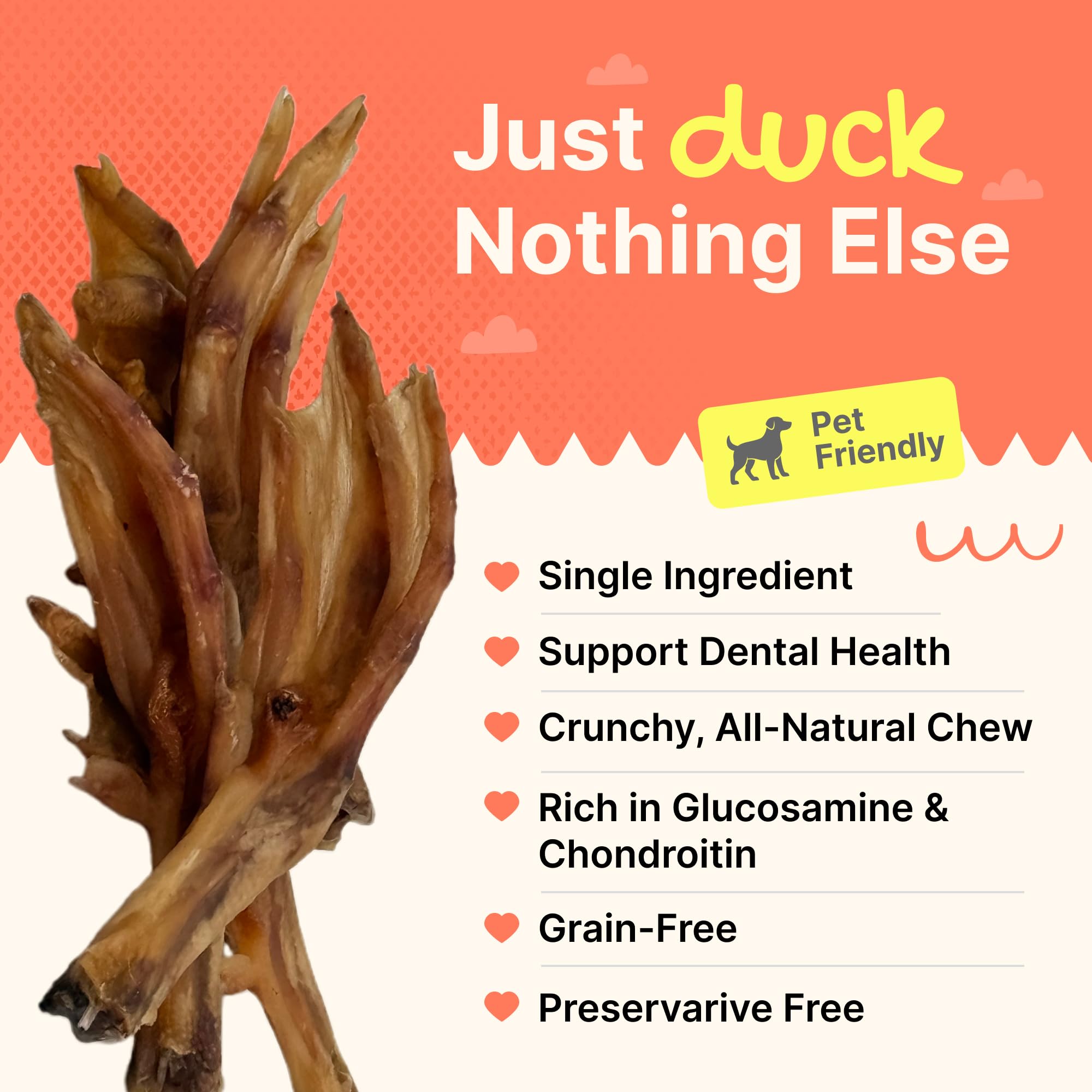 Duck feet joint-support nutrition from Gaines Family Farmstead
