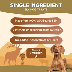 Gaines Family Farmstead Elk Chips bag open—gluten-free, grain-free treat for allergies.