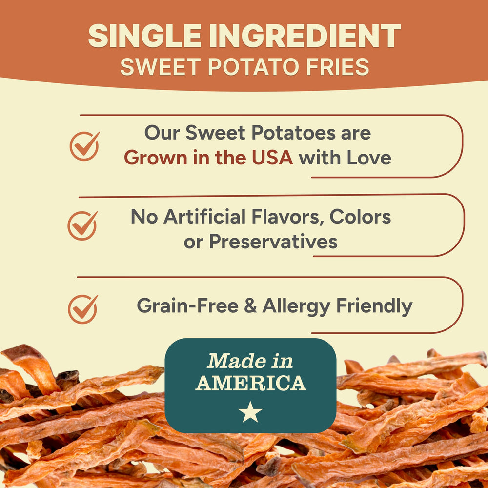 Gaines Family Farmstead dog fries showcase human-grade ingredients for safe snacking.