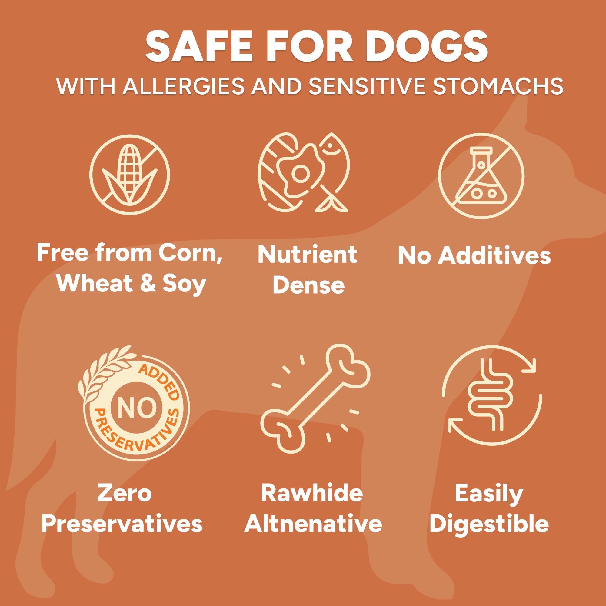 Gaines Family Farmstead single-ingredient snack suited for sensitive dogs.