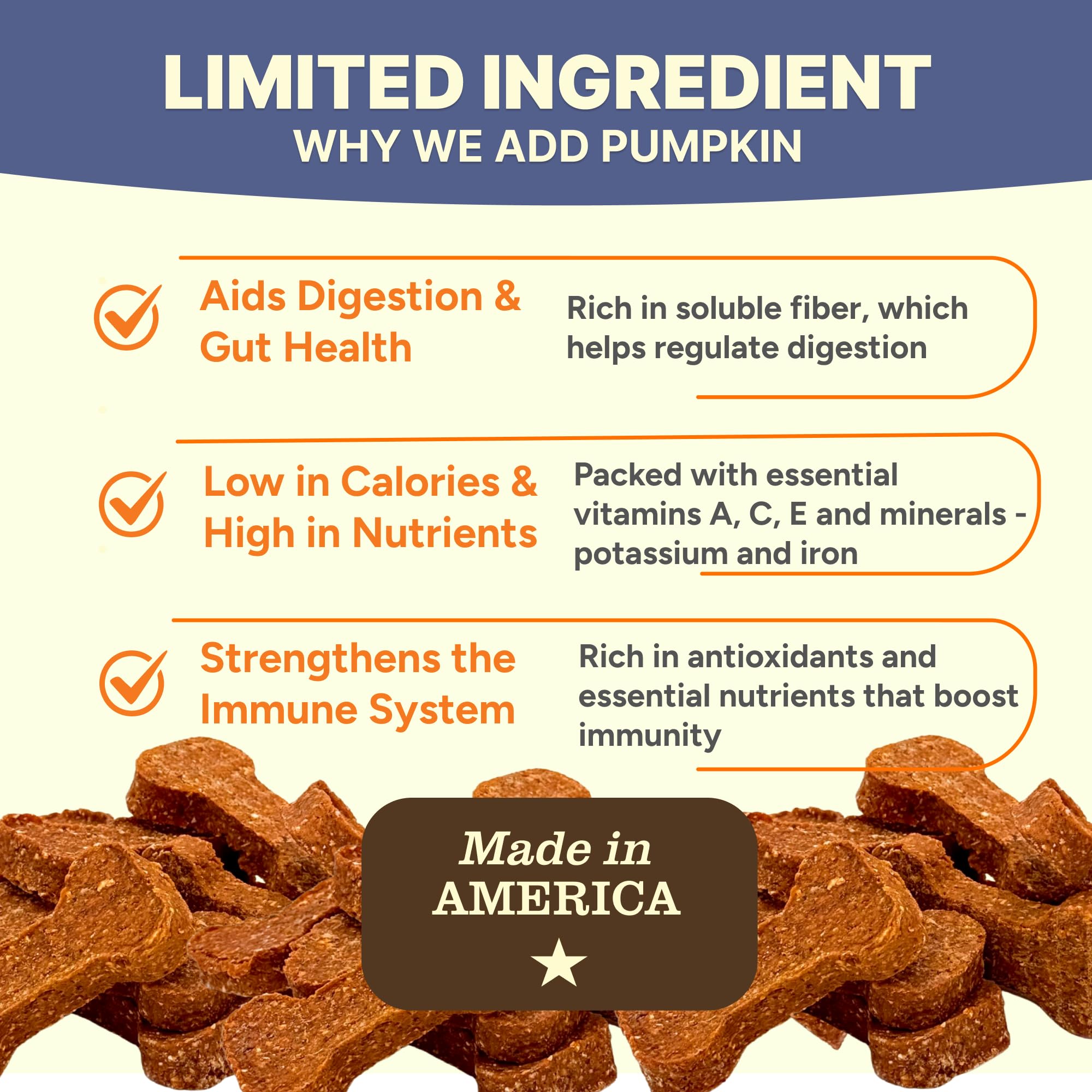 Gaines Family Farmstead Vegan Grain-Free Dog Treats in a bowl for gentle digestion.