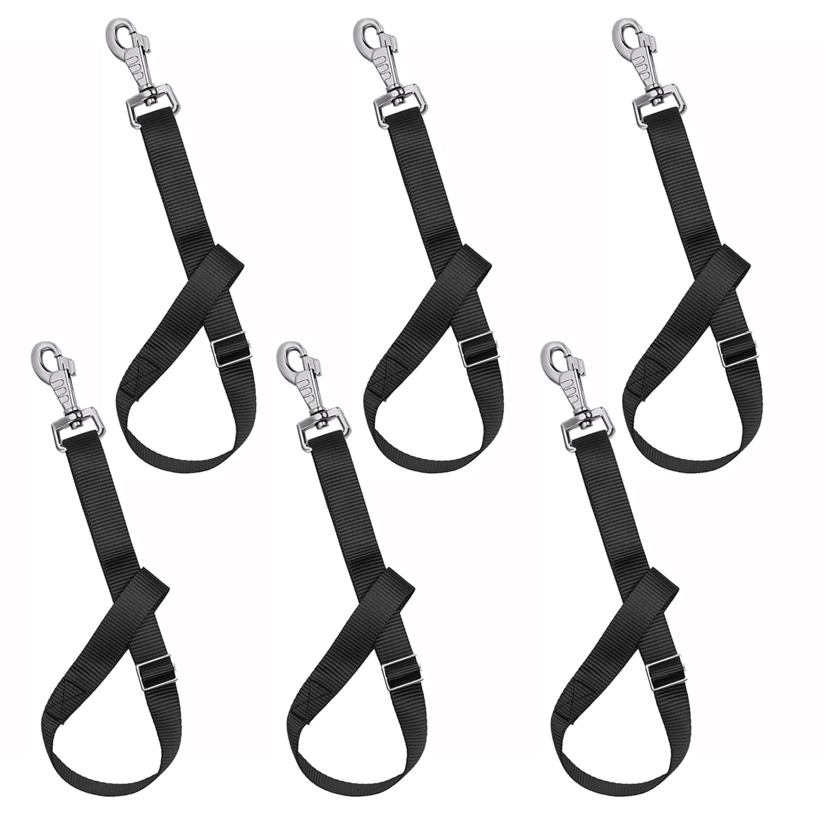 GAITWIN horse bucket strap hangers securing hay nets in stalls for easy feeding access