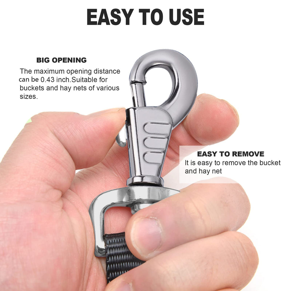 GAITWIN zinc alloy snap hook end delivers durable, rust resistant attachment