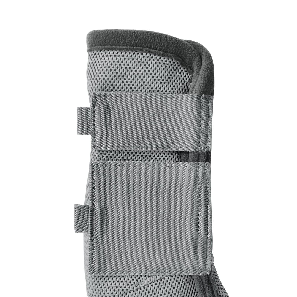 Gallopoff Fly Boots strap-fasteners secure fit during turnout