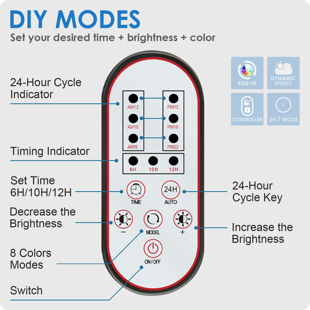 Gamalta Aquarium Light, daylight mode, provides bright, clear tank visibility