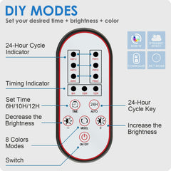 Gamalta Aquarium Light, daylight mode, provides bright, clear tank visibility